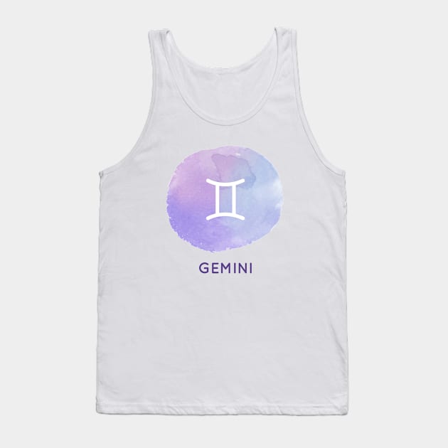 Gemini Zodiac Tank Top by Dieowl